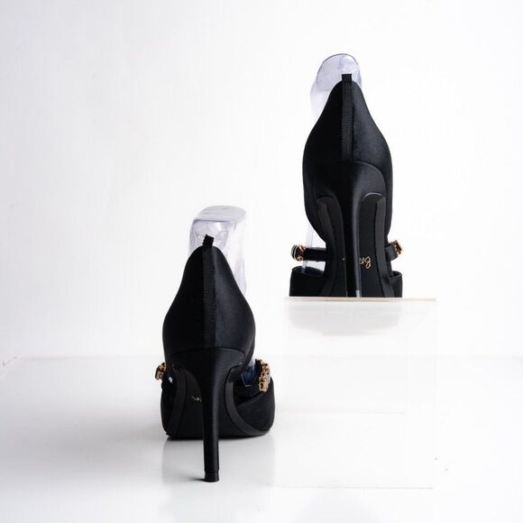 Boden Womens Heels Crystal Strap Pumps Court Shoes Black Sz US 9 EU 40 NWOB - Picture 7 of 9